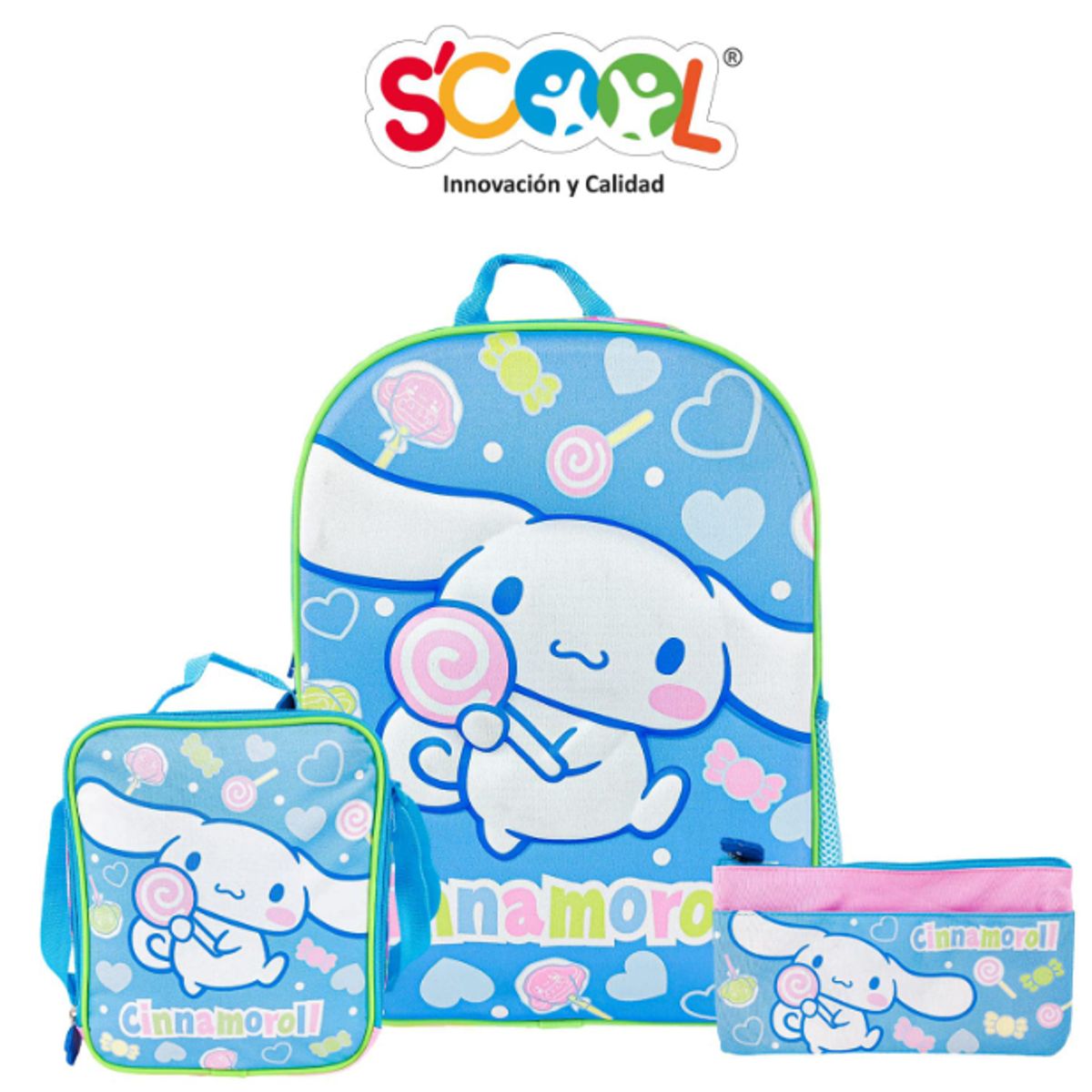 GENERICO - Set Mochila+Lonchera+Cartuchera