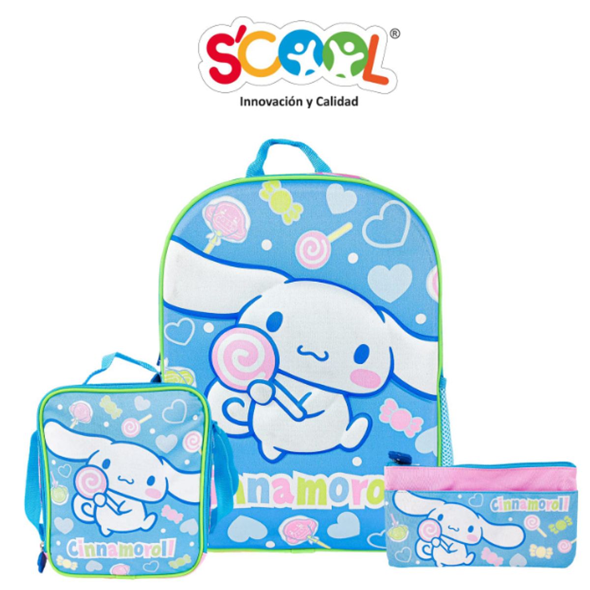 GENERICO - Set Mochila+Lonchera+Cartuchera