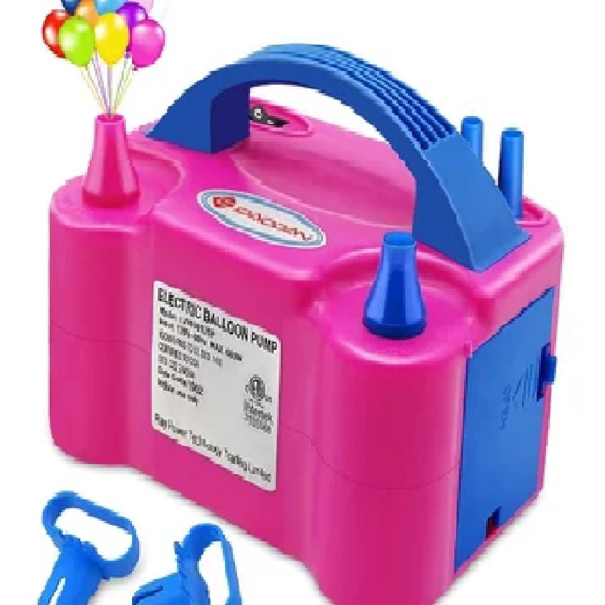 GENERICO - INFLADOR DE GLOBOS ELECTRICO PORTATIL-SOPLADOR AUTOMATICO