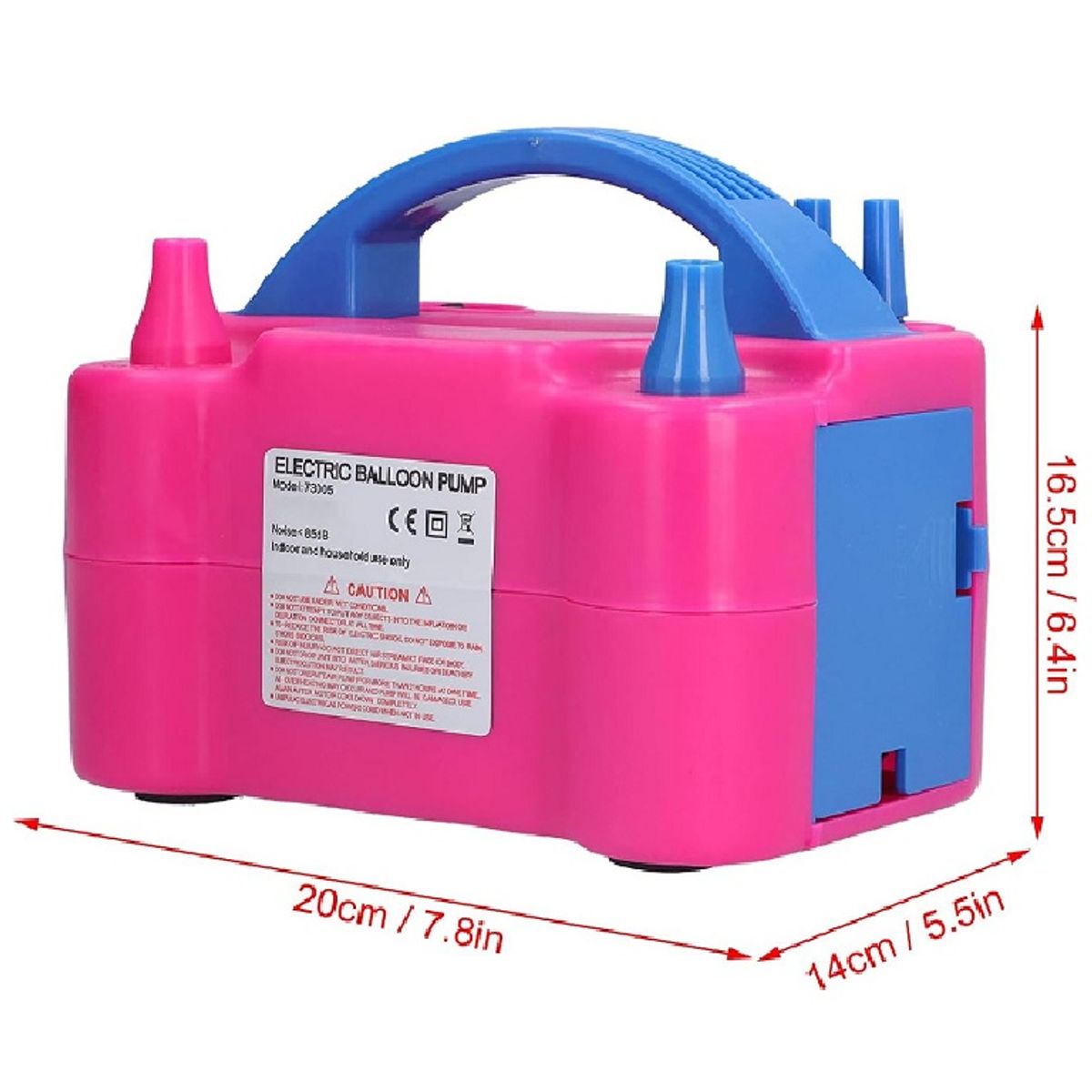 GENERICO - INFLADOR DE GLOBOS ELECTRICO PORTATIL-SOPLADOR AUTOMATICO