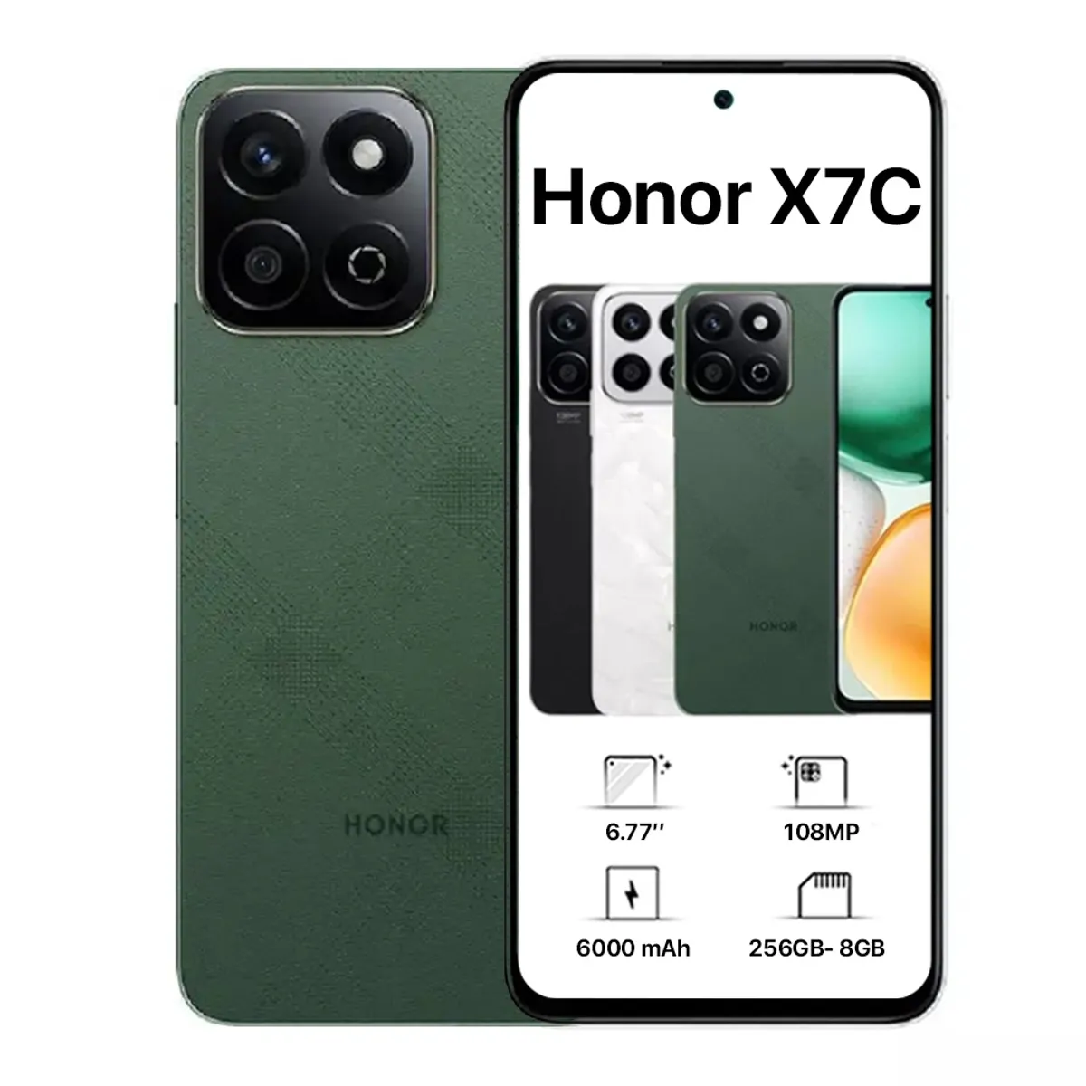 HONOR - HONOR X7C 8GB+256GB - VERDE