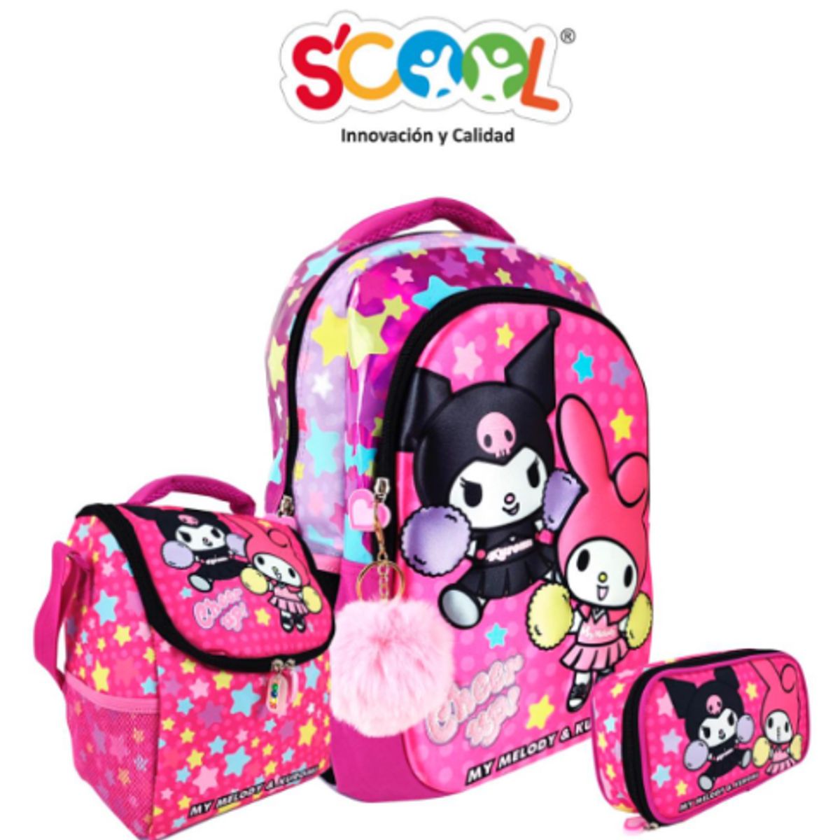 GENERICO - Set Mochila+Lonchera+Cartuchera