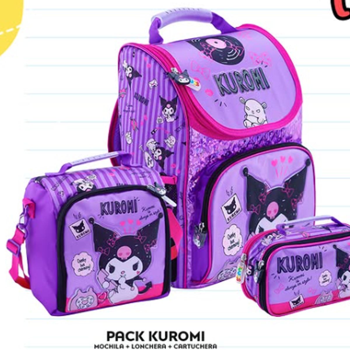 GENERICO - Set Mochila+Lonchera+Cartuchera