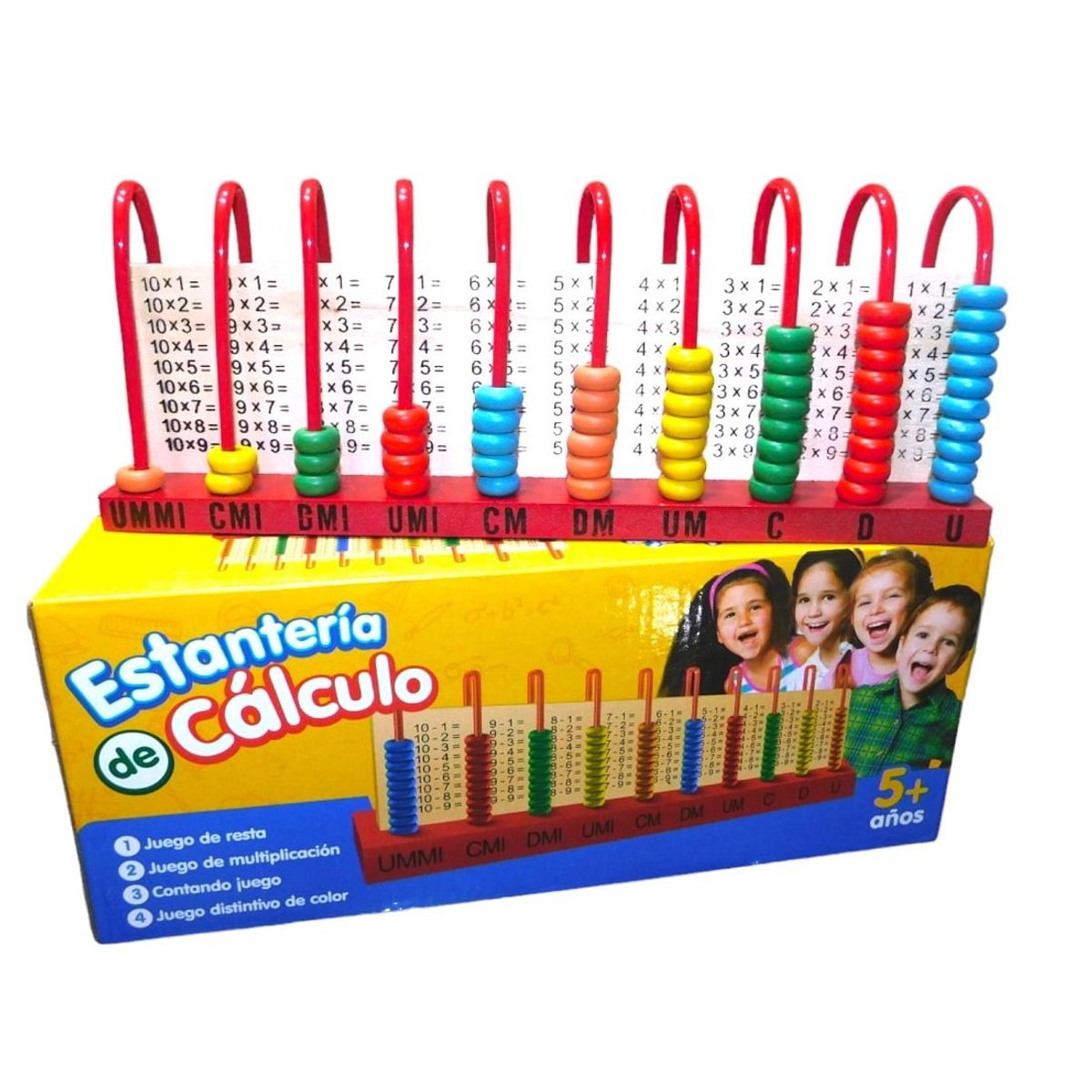 GENERICO - Abaco Vertical Madera - 10 cuentas (U - UMMI)