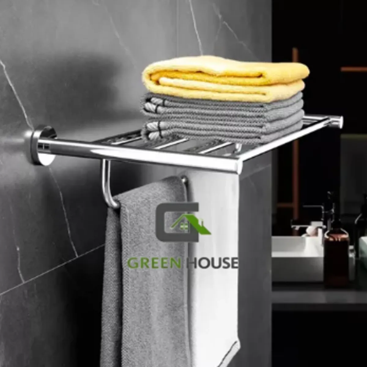 GREEN HOUSE - KIT DE BAÑO ACERO INOXIDABLE COD05