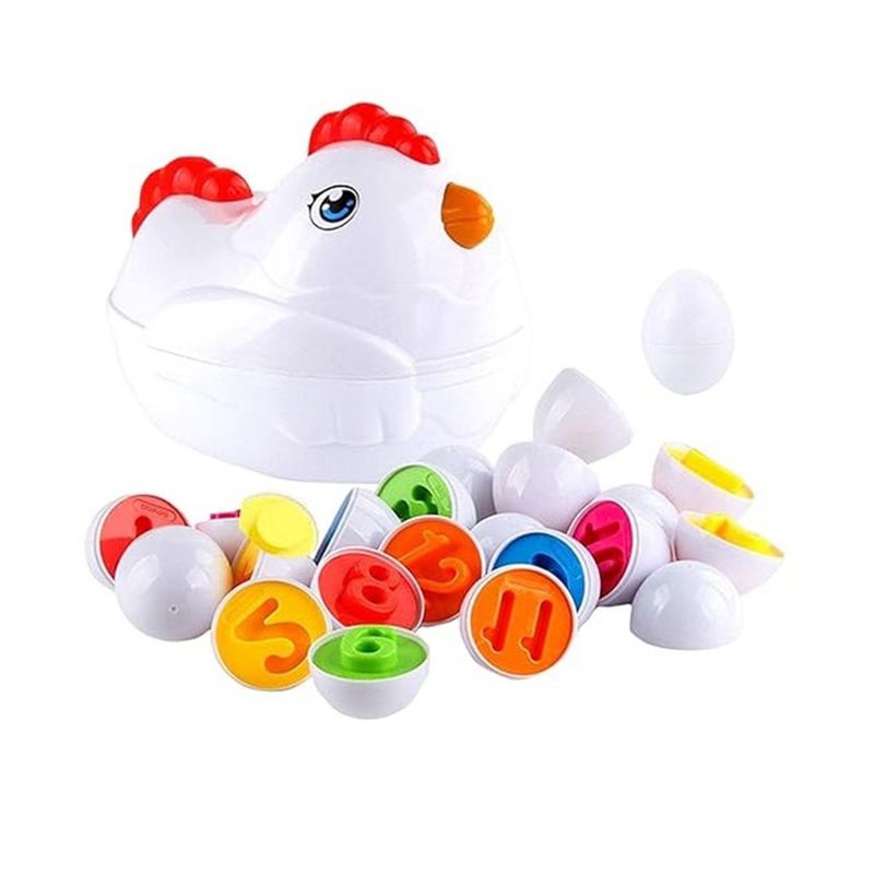 GENERICO - Juego de encaje interactivo Emparejar - Gallina