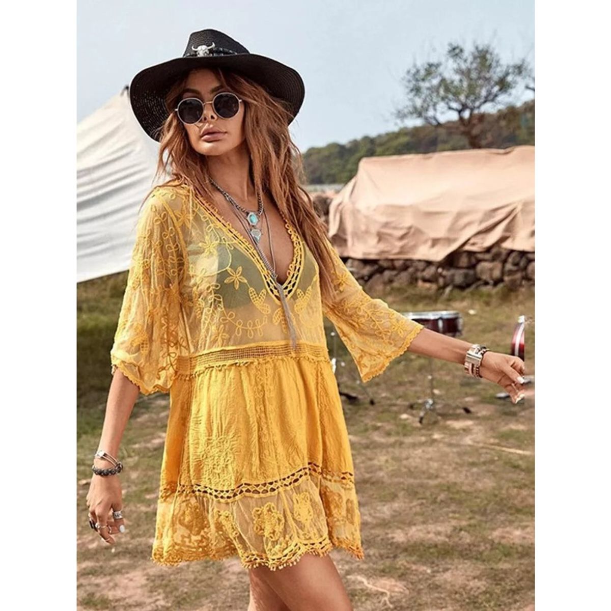 GIOIO - Vestido Mujer Negro