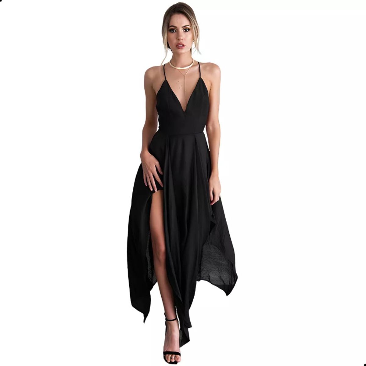 GIOIO - Vestido de fiesta Mujer Negro