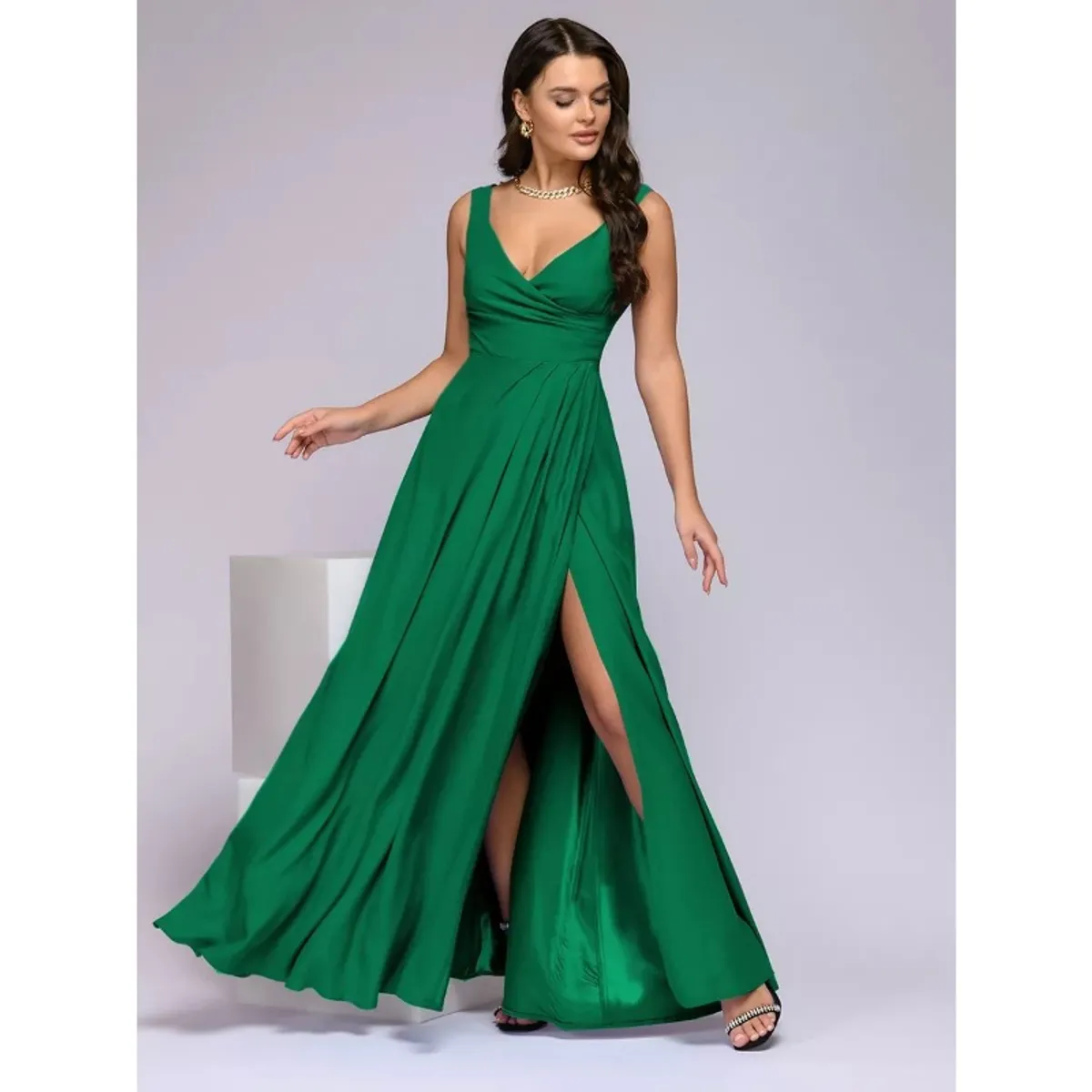 GIOIO - Vestido de fiesta Mujer Verde