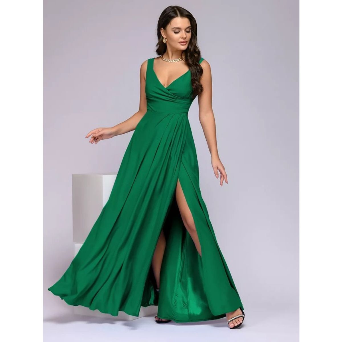GIOIO - Vestido de fiesta Mujer Verde