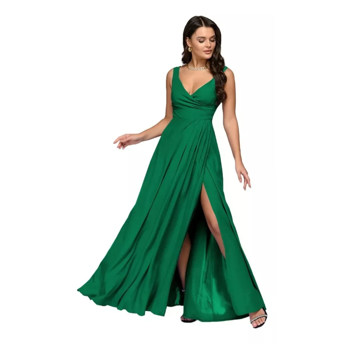GIOIO - Vestido de fiesta Mujer Verde