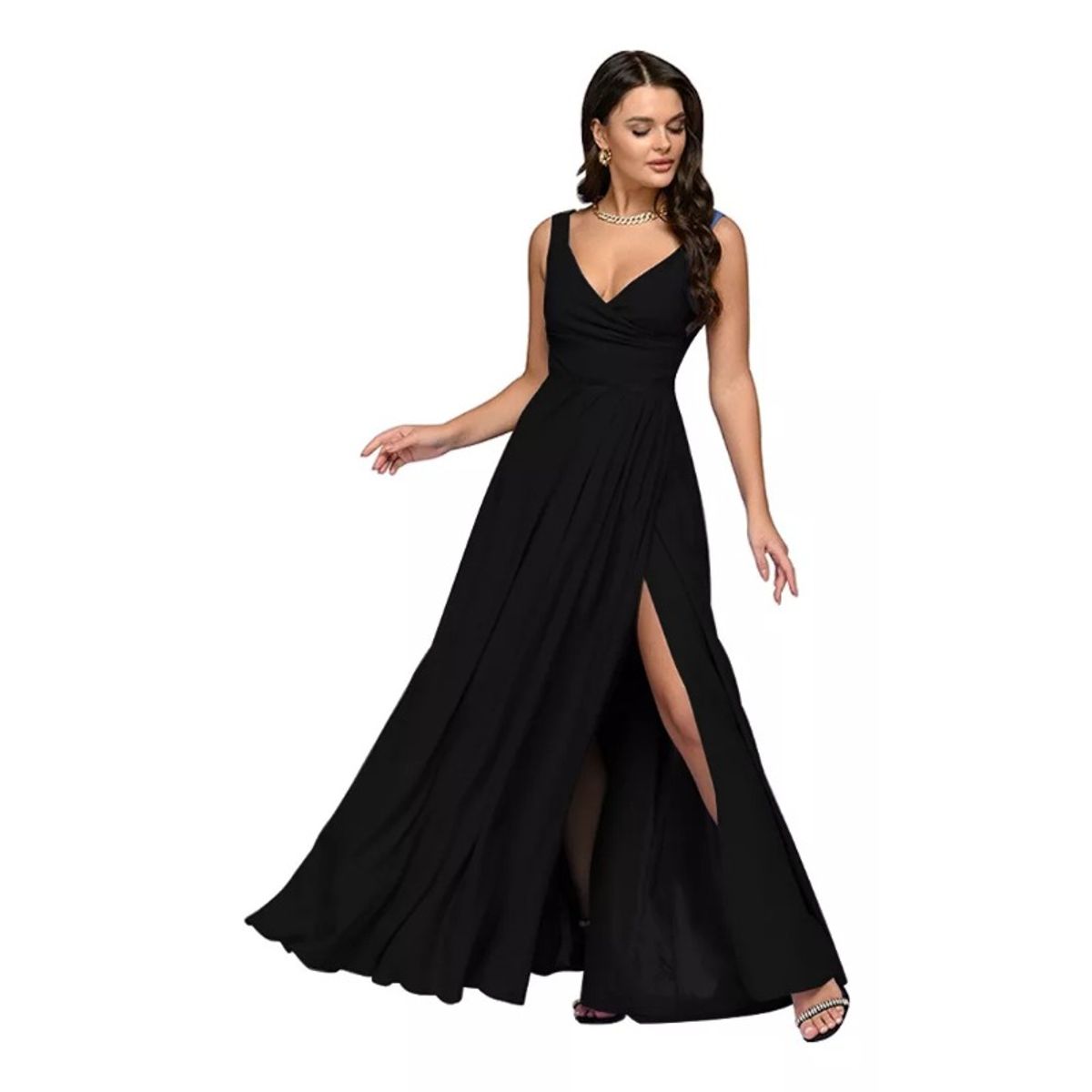 GIOIO - Vestido de fiesta Mujer Negro