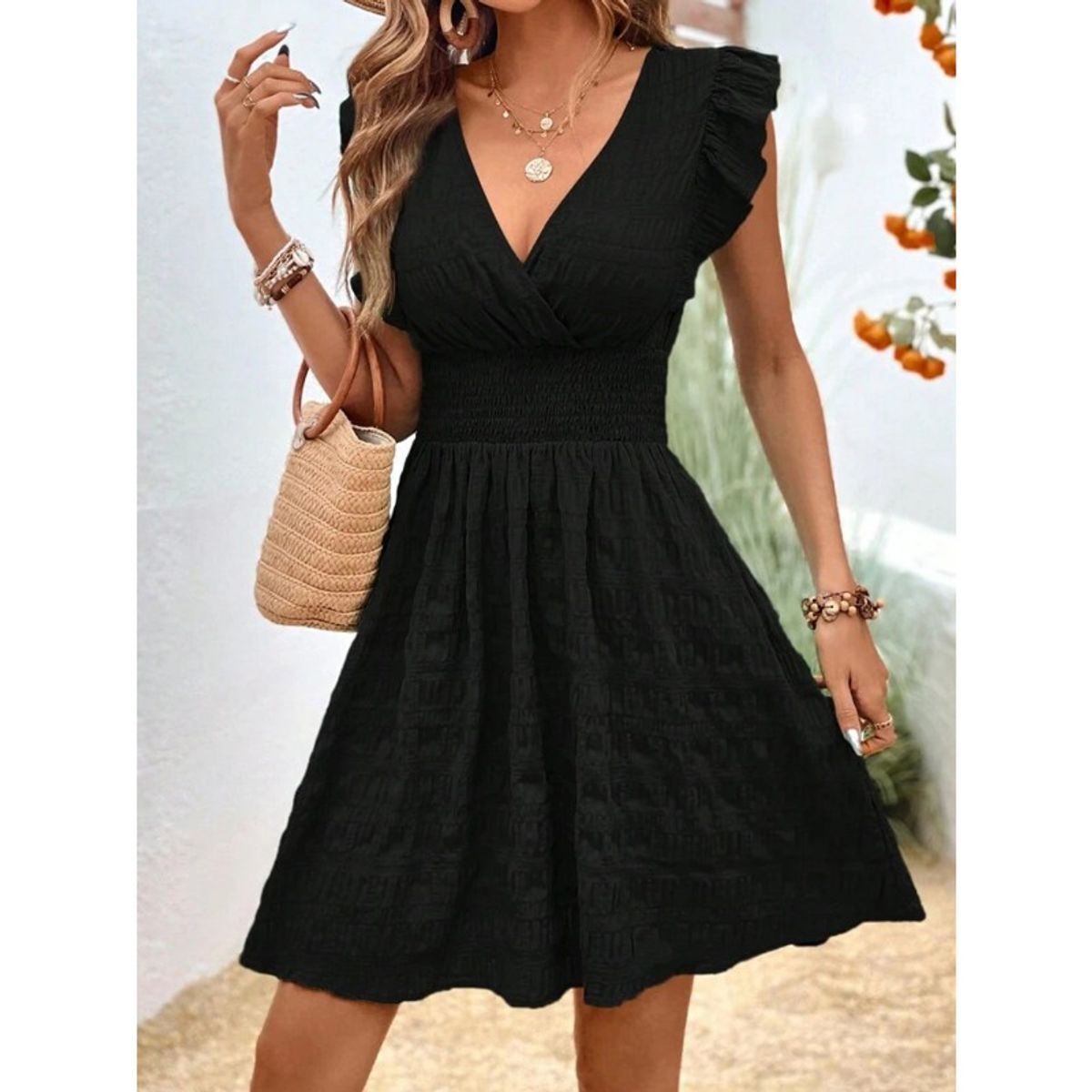 GIOIO - Vestido de fiesta Mujer Negro