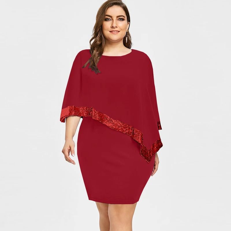 GIOIO - Vestido de fiesta Mujer Rojo