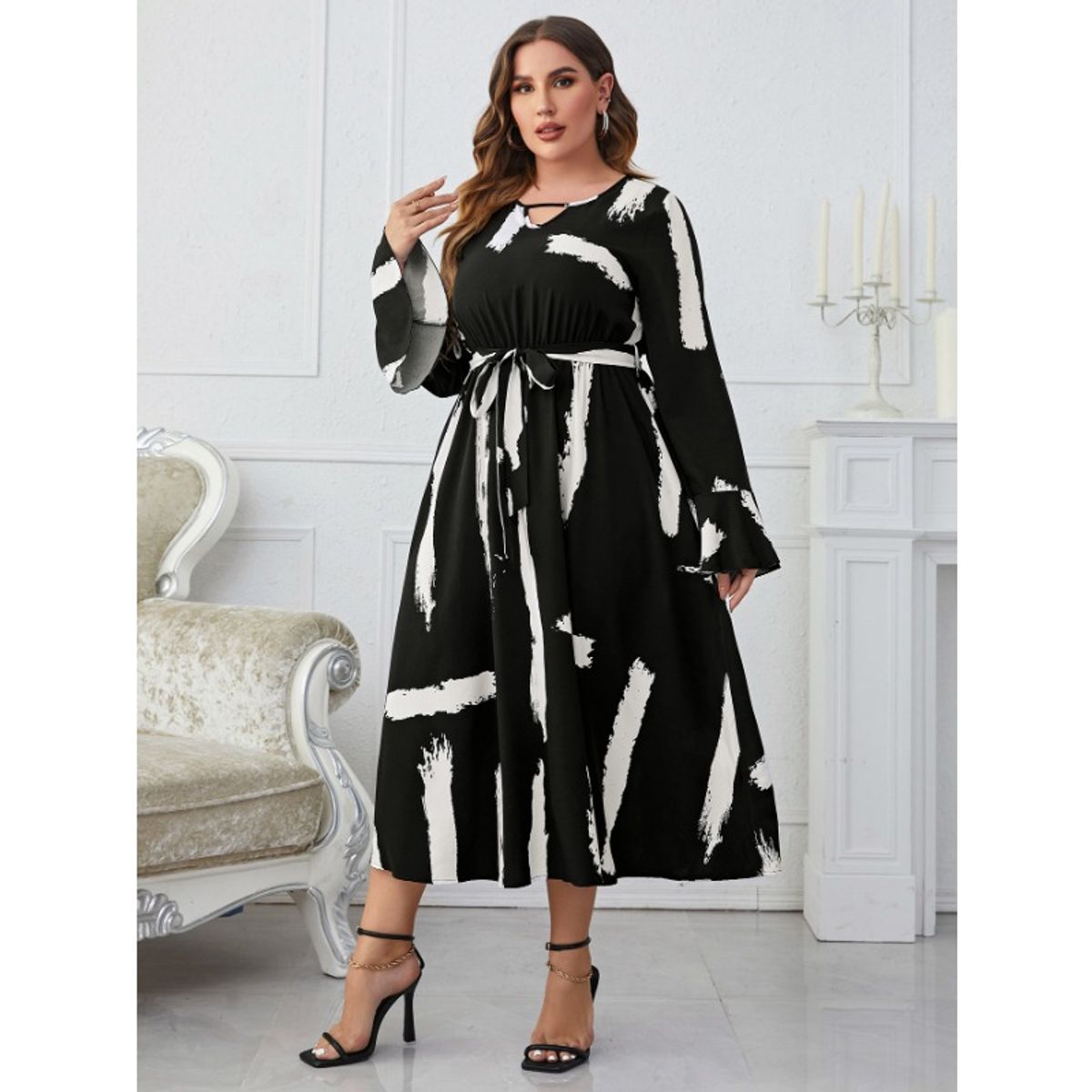 GIOIO - Vestido de fiesta Mujer Negro