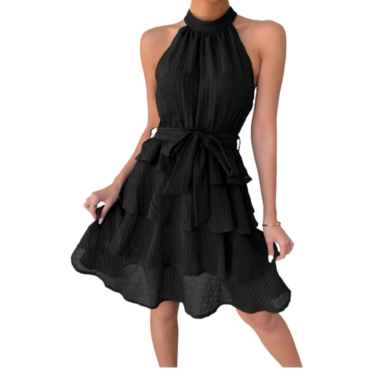 GIOIO - Vestido de fiesta Mujer Negro
