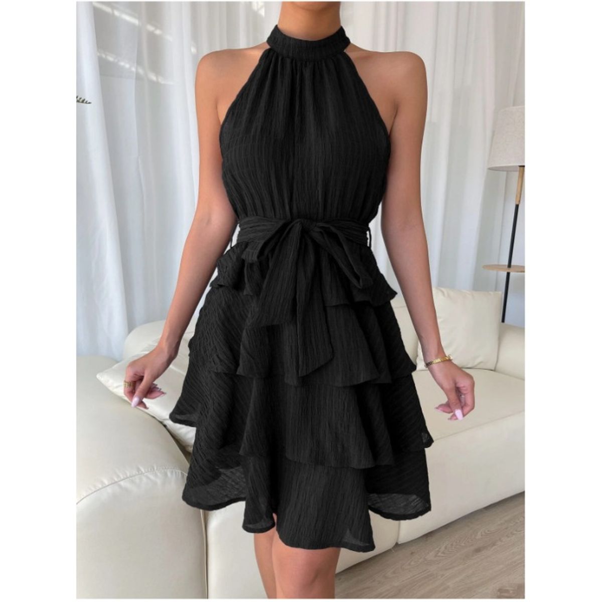 GIOIO - Vestido de fiesta Mujer Negro