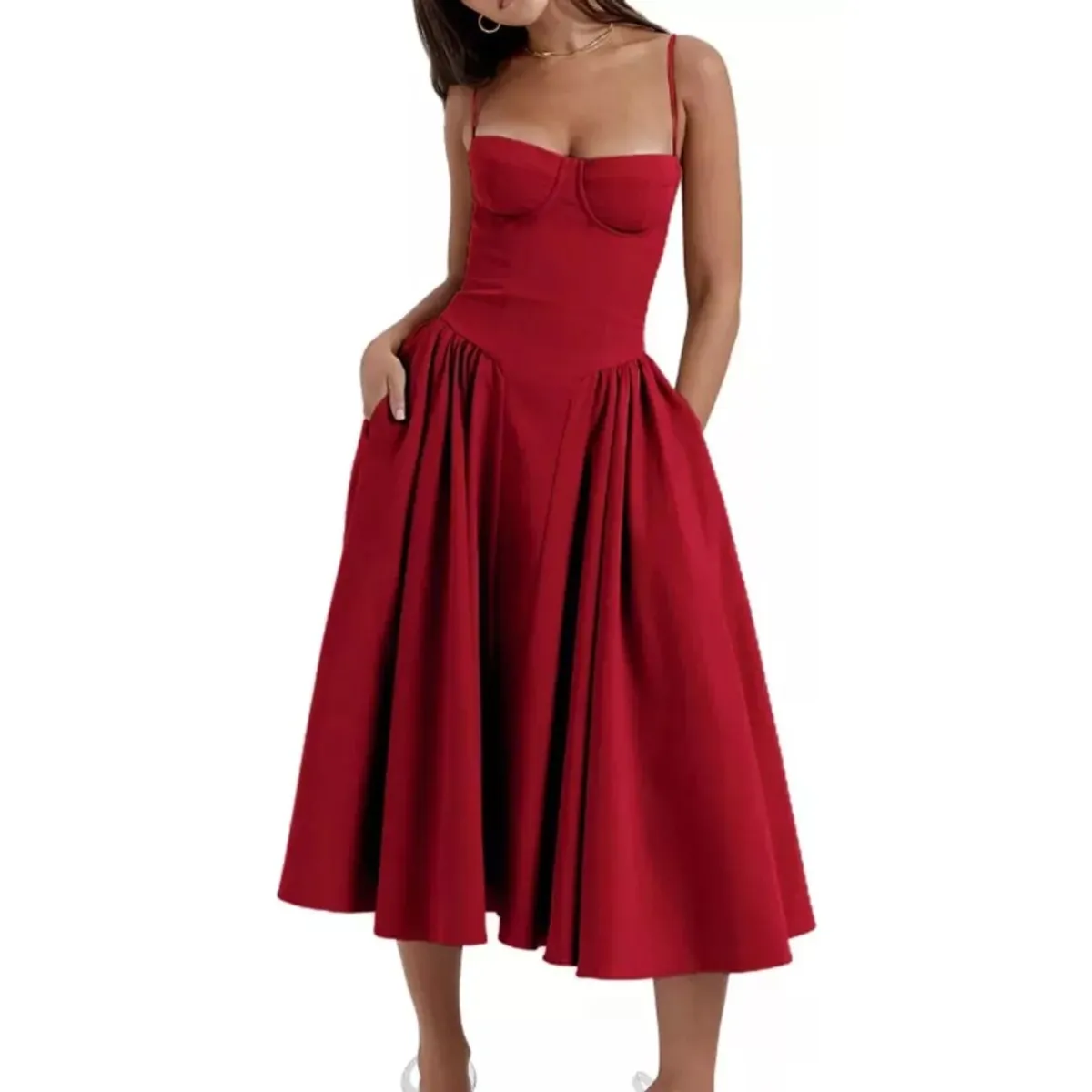 GIOIO - Vestido Mujer Rojo