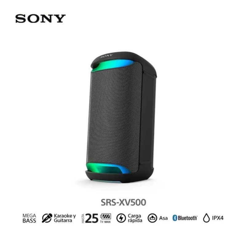 SONY - Parlante inalámbrico Sony Bluetooth con Mega Bass SRS-XV500