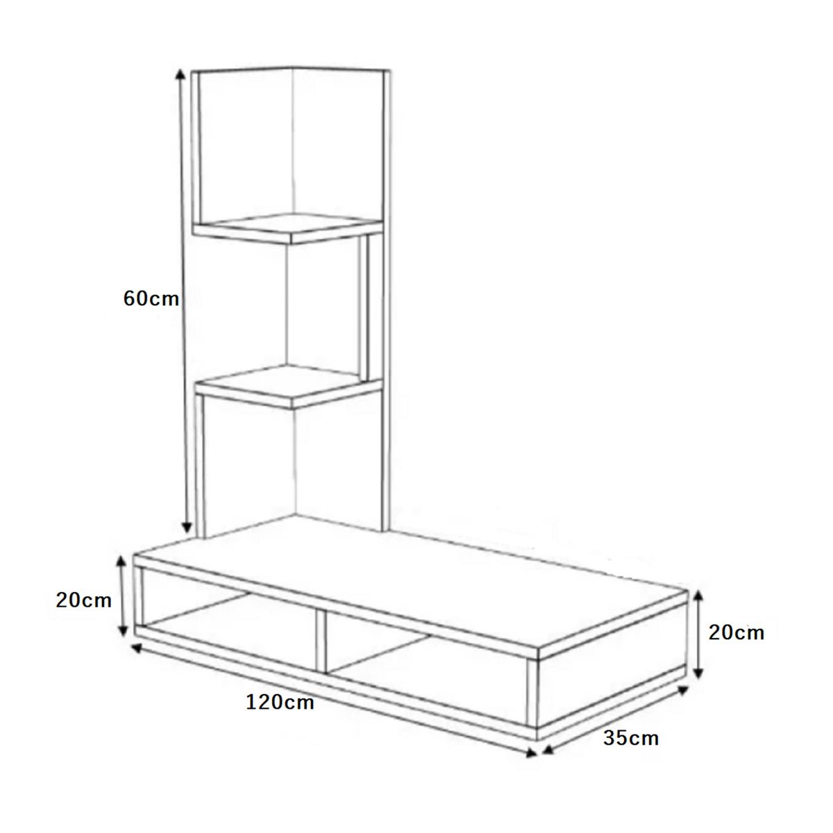 GENERICO - Escritorio Flotante Gala  Amore Home