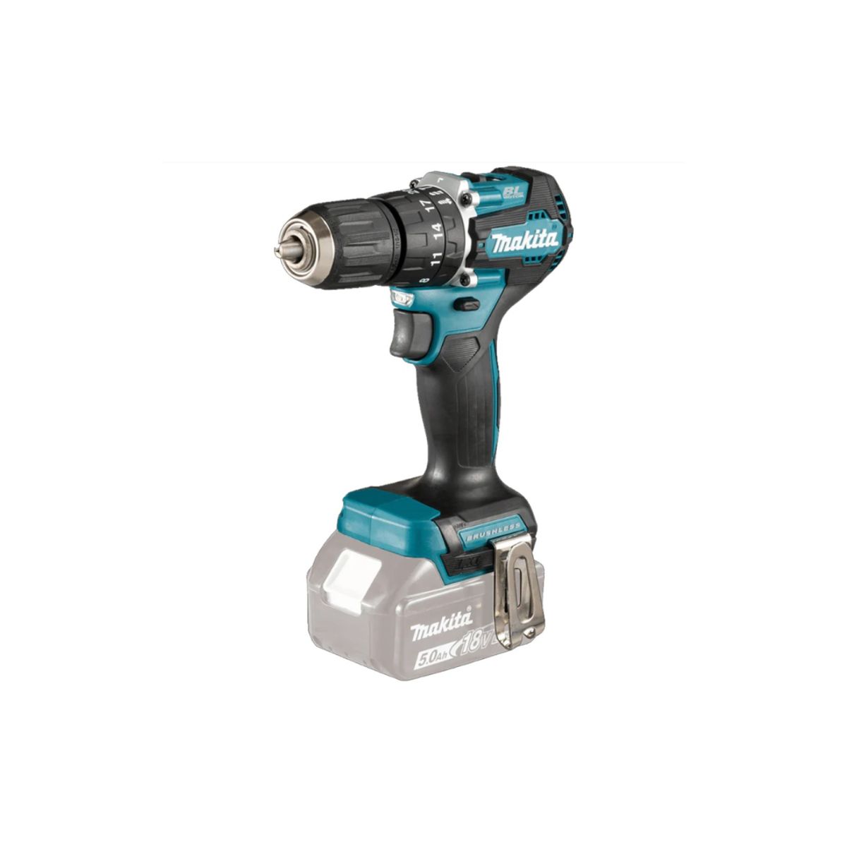 MAKITA - Taladro Percutor 1/2" 18V LXT BL 40Nm 2 Bat 1.5 Ah Makita DHP487SYX2