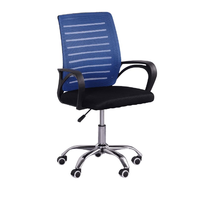 MUEBLES CRISOSTOMO - Silla de Oficina Giratorio Azul MC407