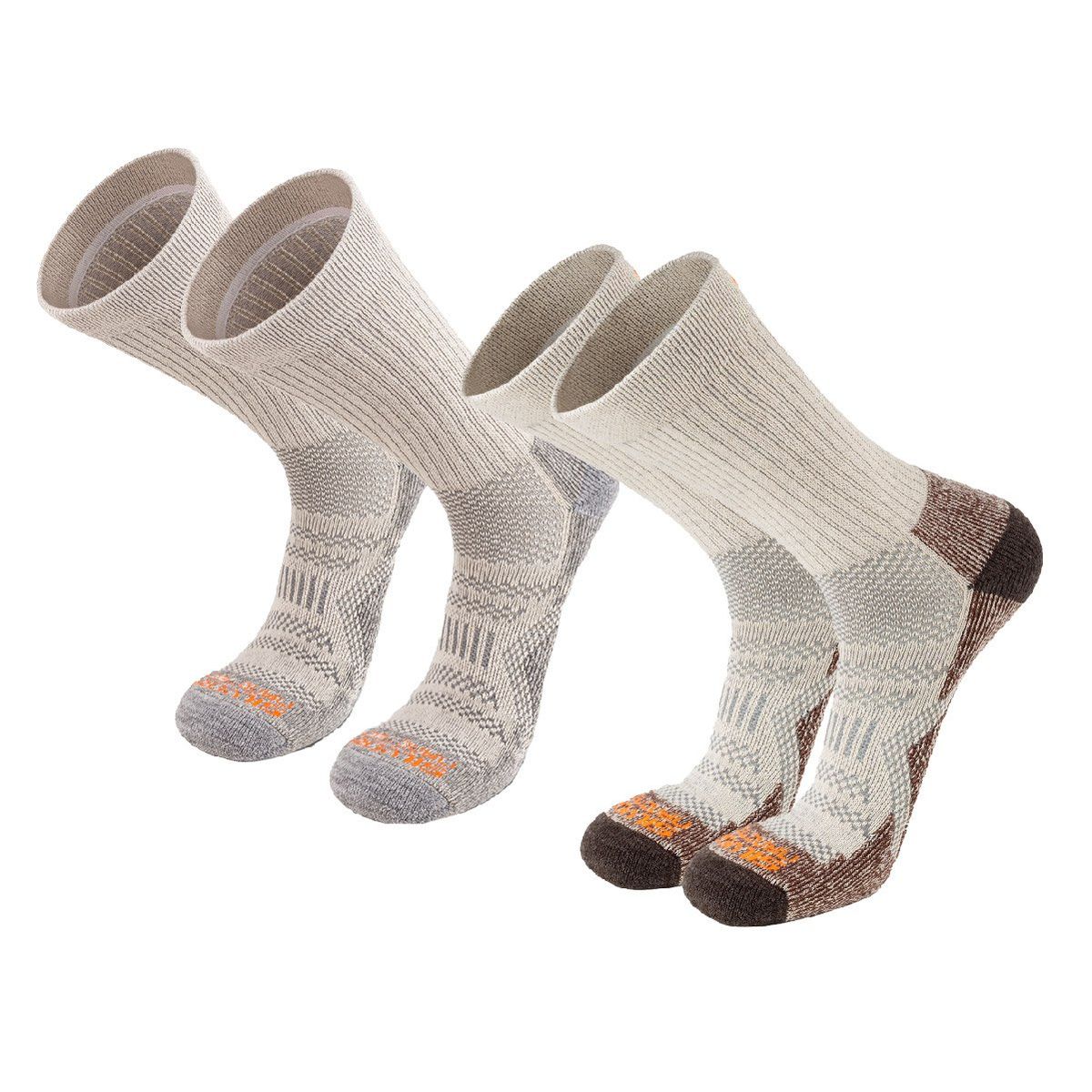 SILVERA NANOTECH - Medias trekking mujer y hombre 2-pack pima