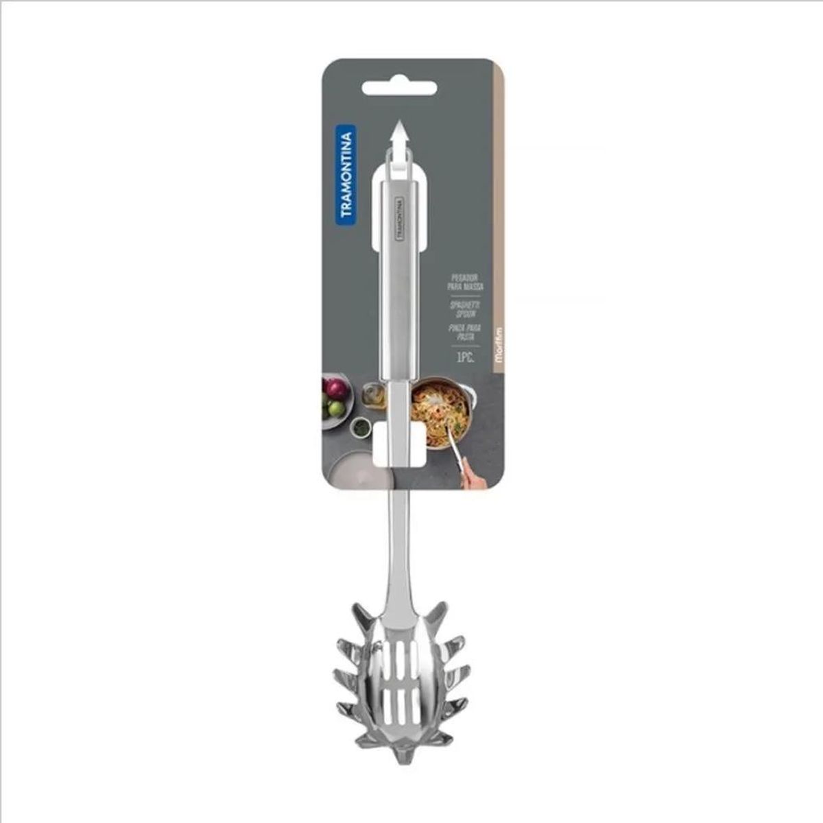 TRAMONTINA - Cuchara de Acero Inoxidable para Pasta Marffin Tramontina