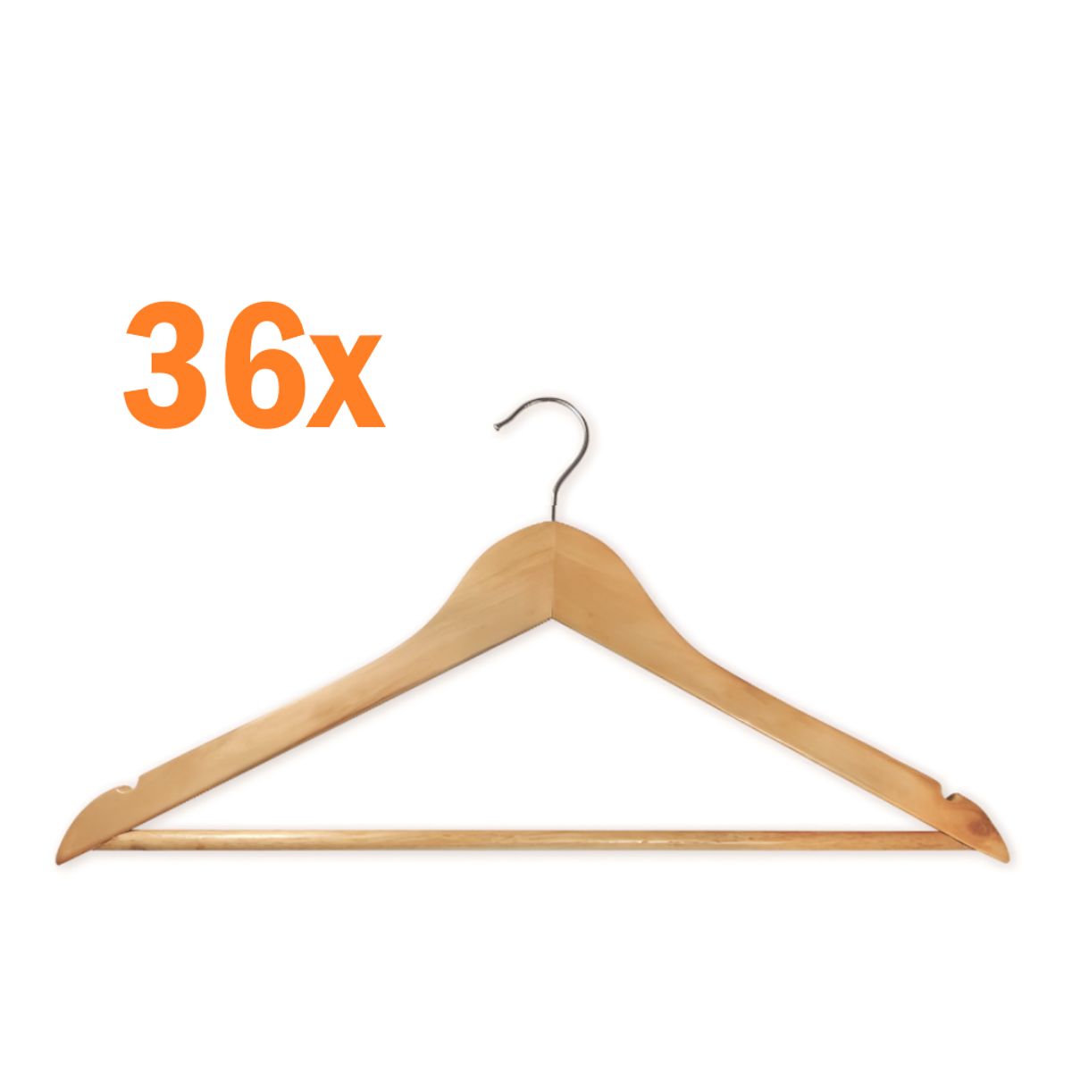 GENERICO - Pack x36 ganchos para ropa perchas colgadores organizadores