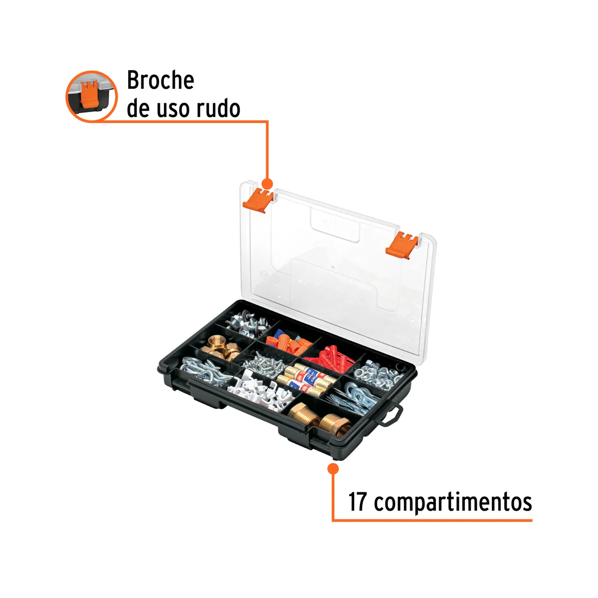 TRUPER - Organizador 9" con 11 compartimentos, Truper