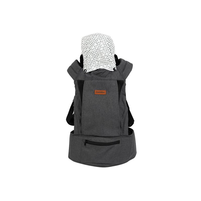 CARESTINO - Mochila Porta Bebé Carestino Gris Oscuro