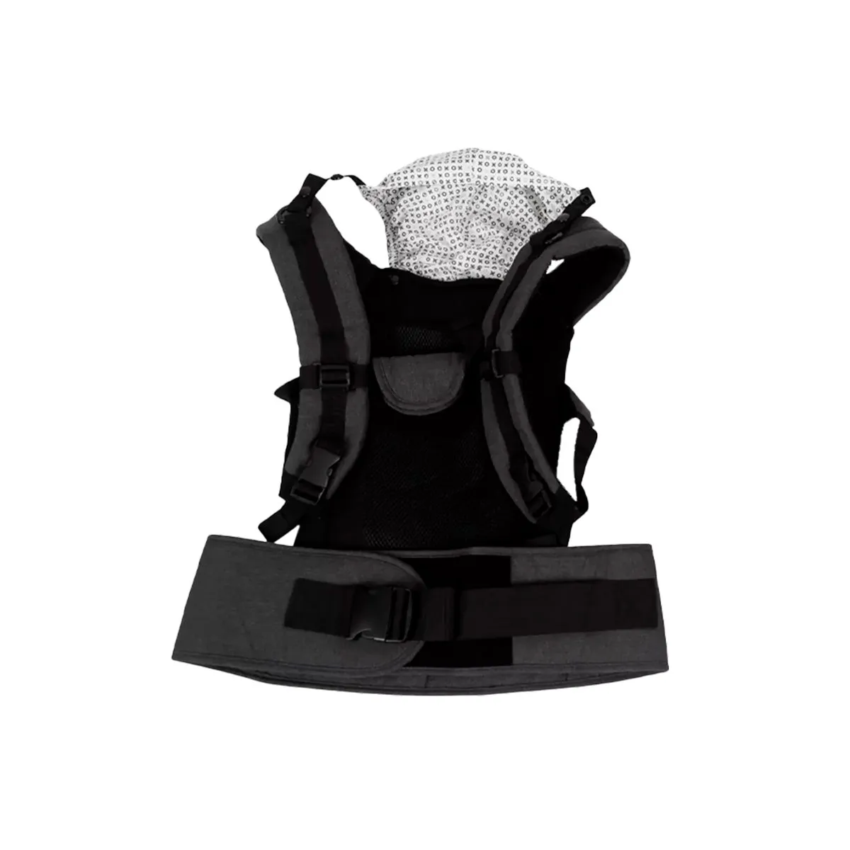 CARESTINO - Canguro Porta Bebé Carestino Gris Oscuro