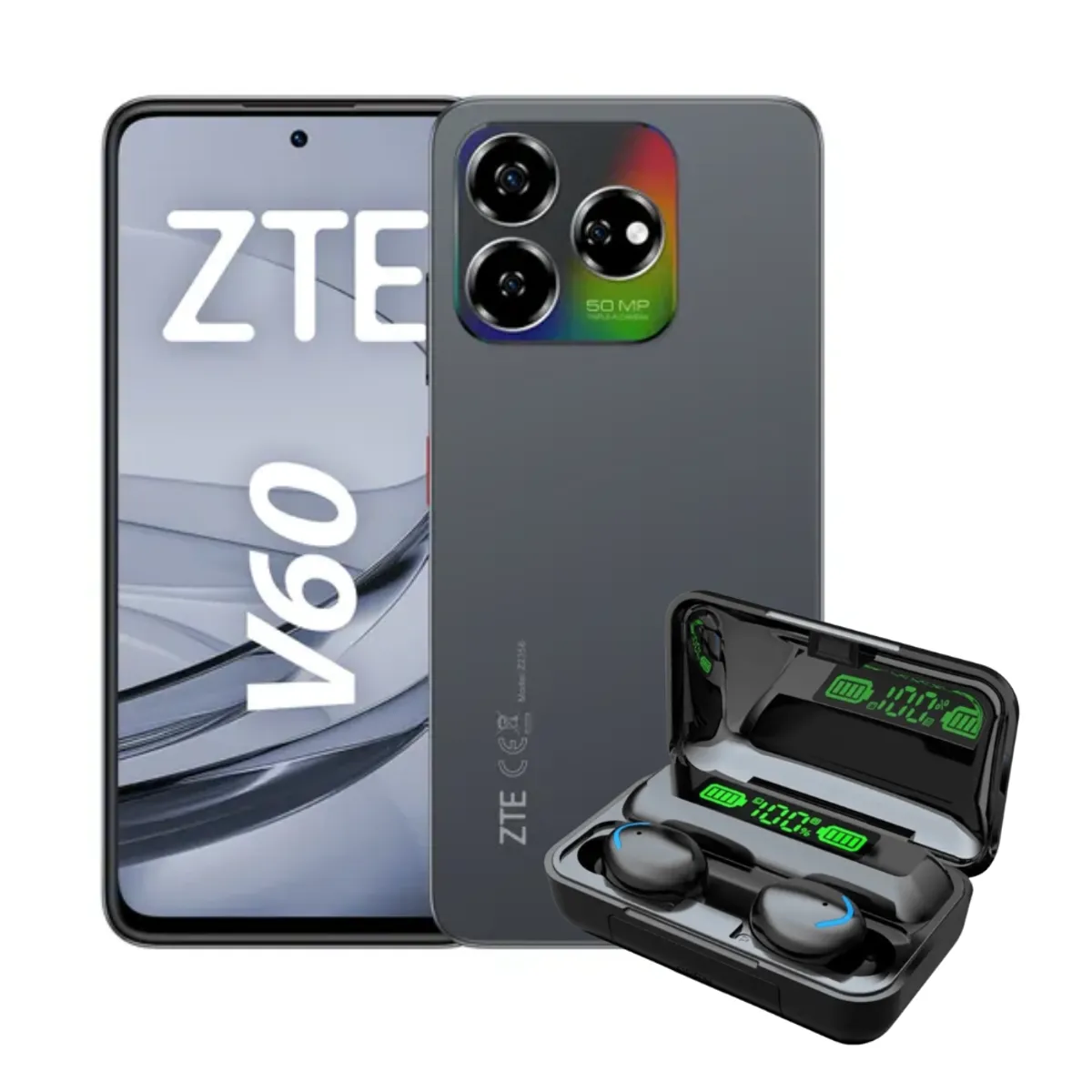 ZTE - ZTE Celular Libre ZTE V60 6.72" 256 GB 8GB RAM Negro