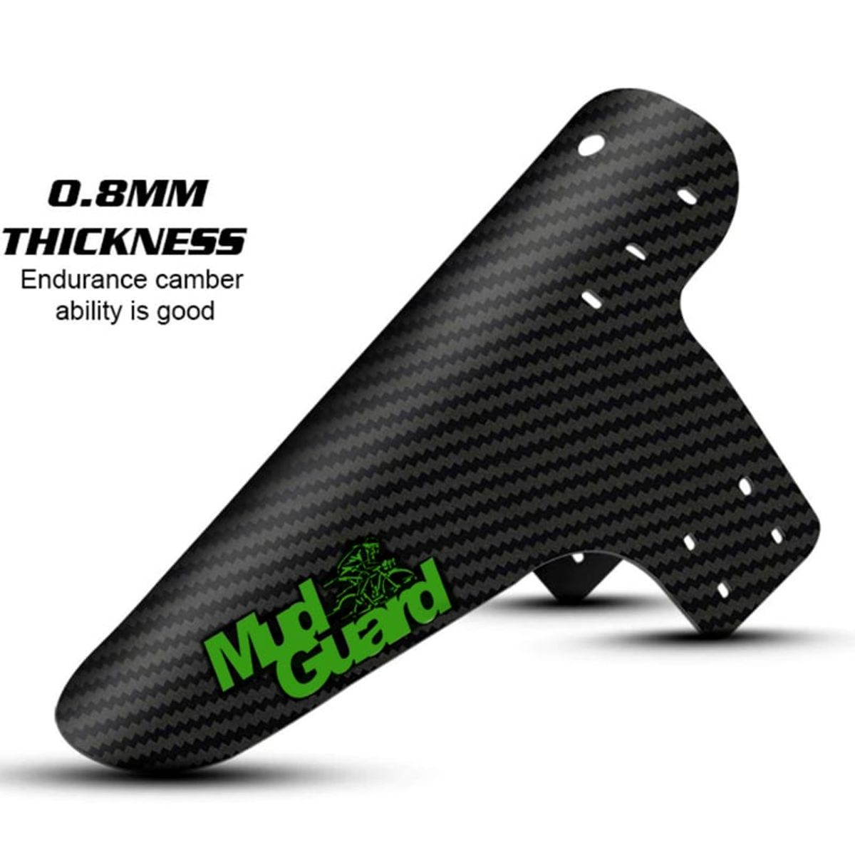 GENERICO - Tapabarros guardafango Para Bicicleta Mudguard Diseño Carbon