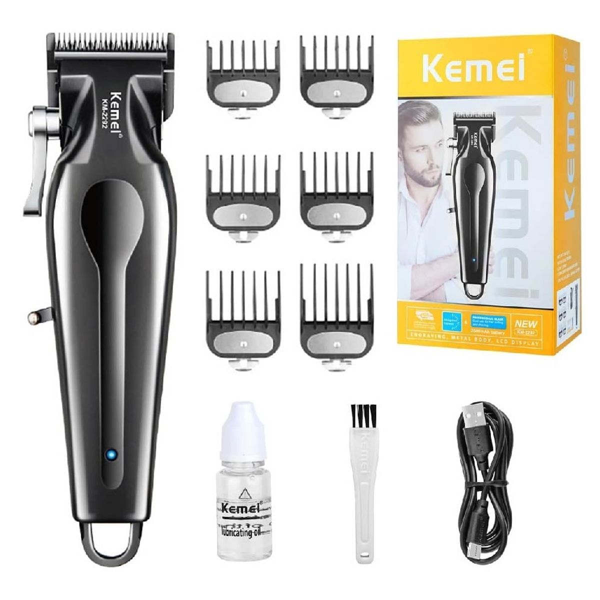 KEMEI - Maquina de cortar cabello Profesional KEMEI