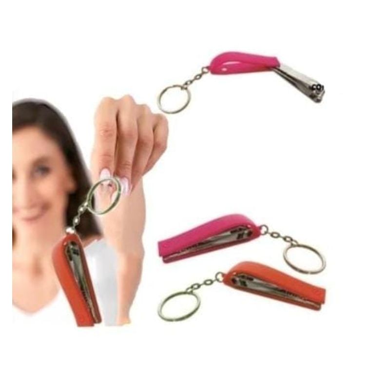GENERICO - Cortaúñas plegable portátil ultrafino,  recortador de uñas  llavero