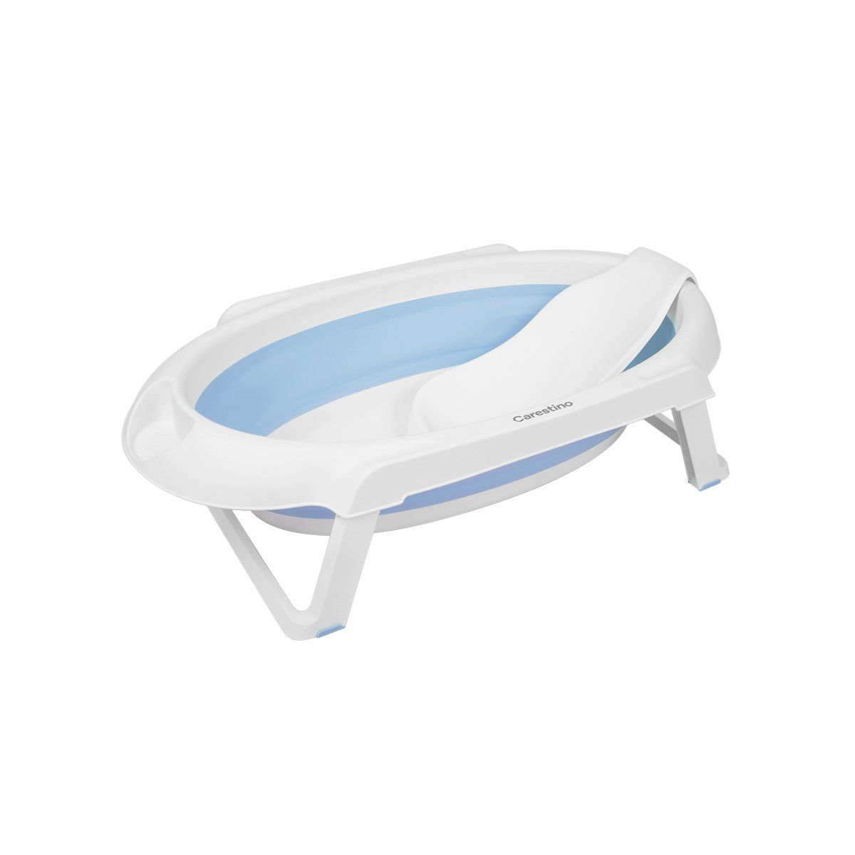 CARESTINO - Bañera Plegable con Soporte Ipanema Carestino Celeste