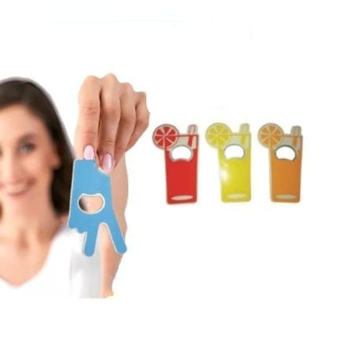 GENERICO - Pack 3 Destapador imantado de cartera tipo tarjeta