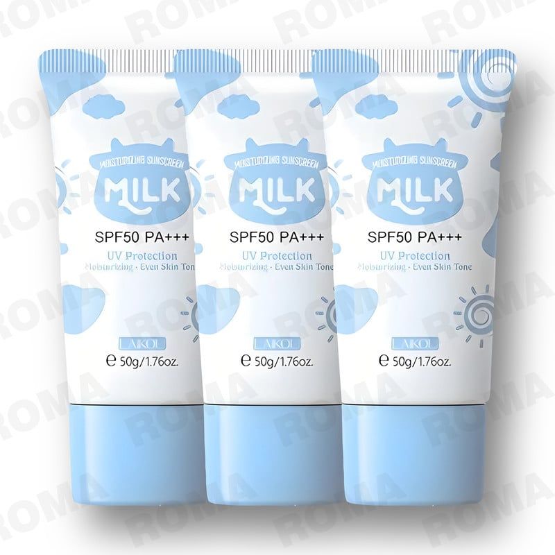 GENERICO - PACK 3 BLOQUEADOR ACLARANTE MILK SPF50 LAIKOU 150G