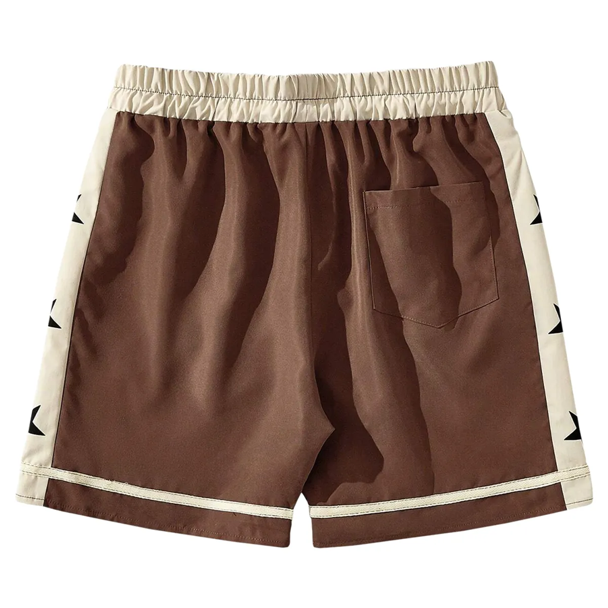 YANSUS - Short Hombre Yansus Camello Estampado Cruz