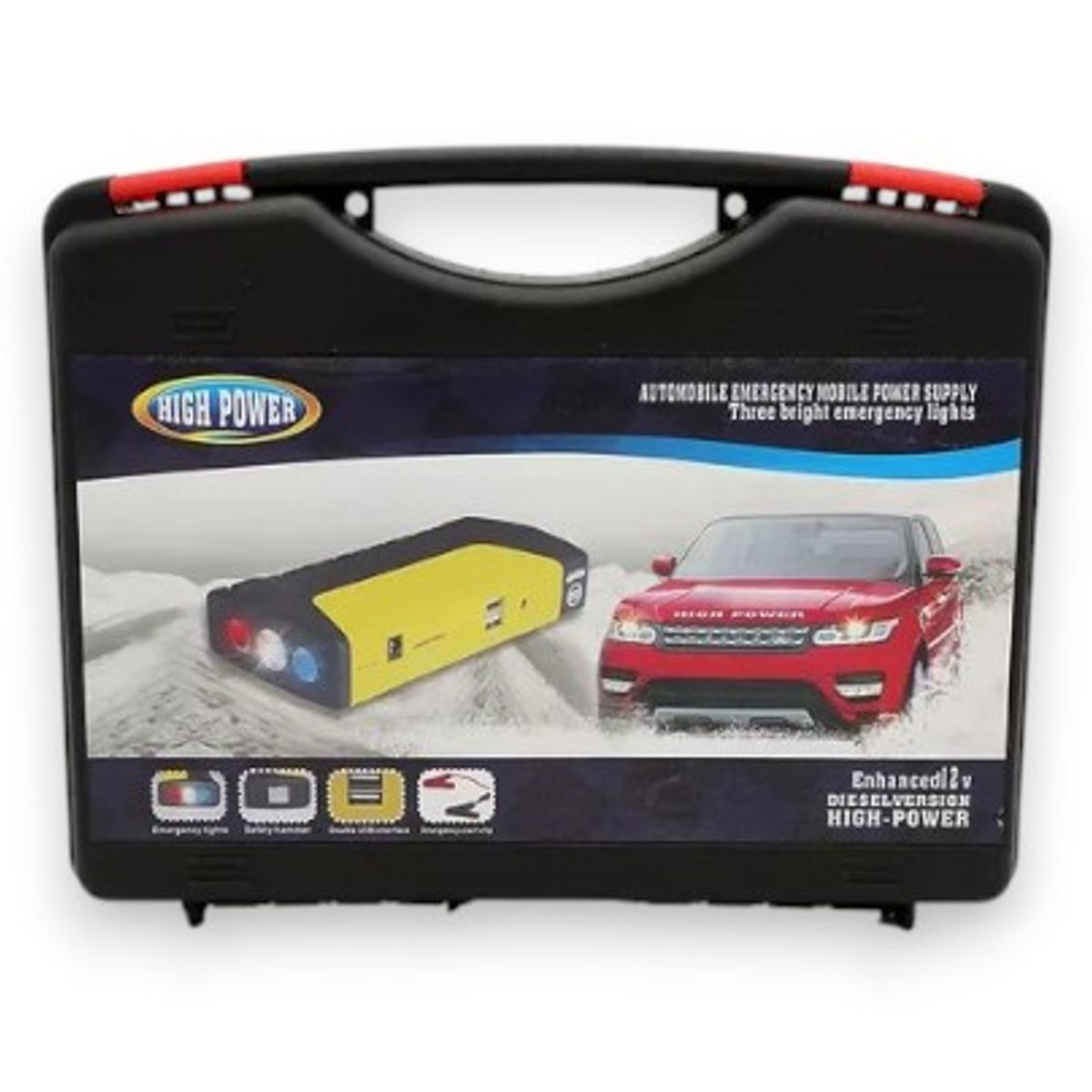 GENERICO - CARGADOR DE BATERIA MULTIDISPOSITIVO CON INFLADOR DE AUTO