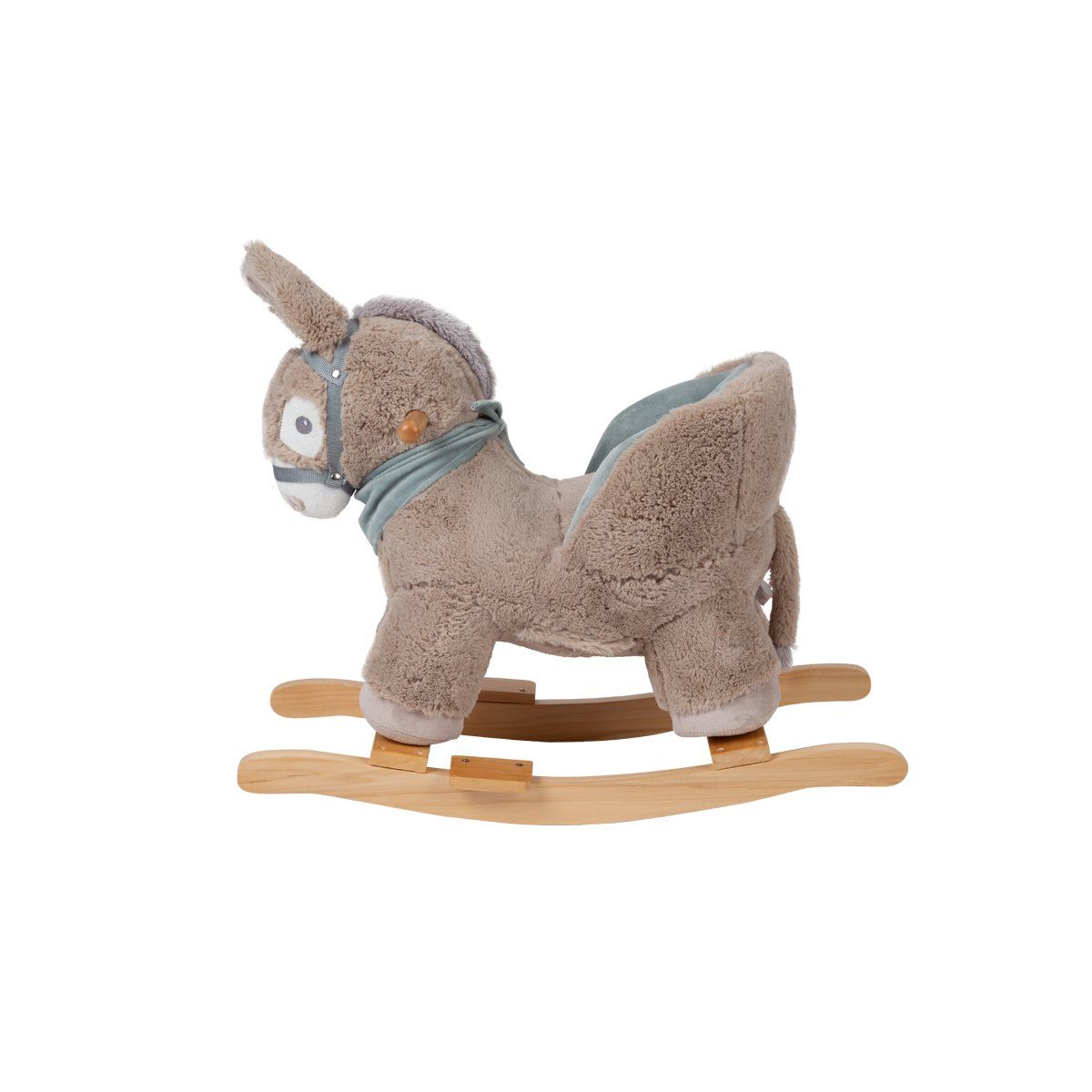 CARESTINO - Mecedor Peluche Carestino Burro Gris Oscuro