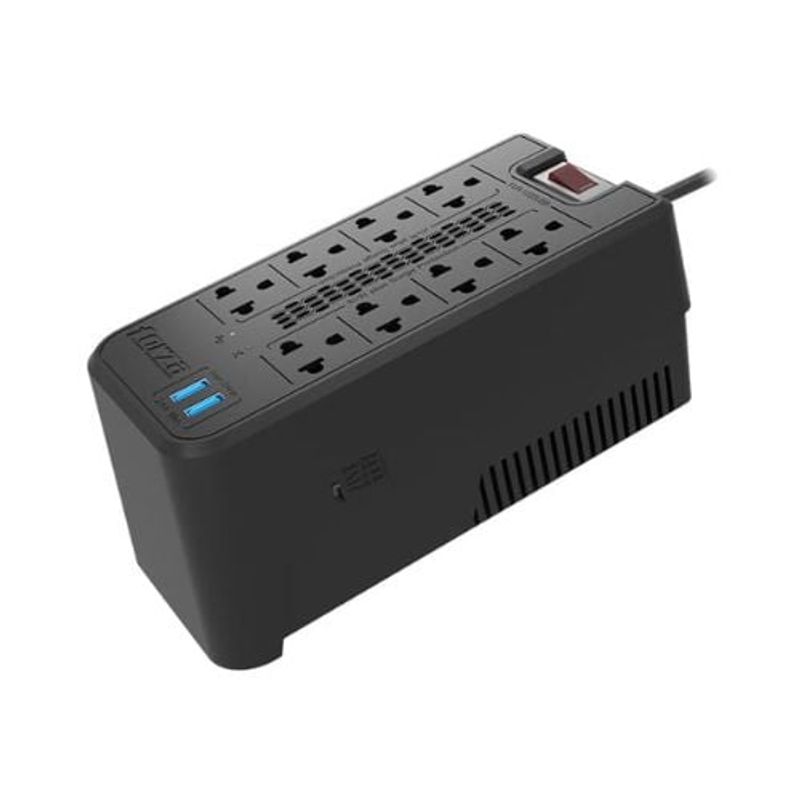 FORZA - Estabilizador de Corriente Forza FVR-1222USB 1200VA 600W Negro