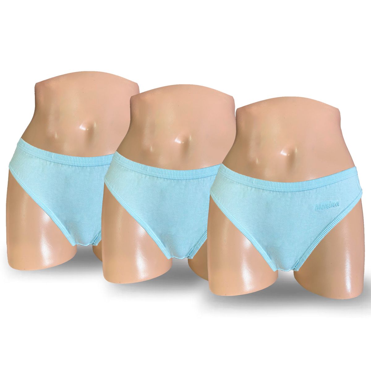 MONINA - Pack x3 Truza Bikini Monina Celeste