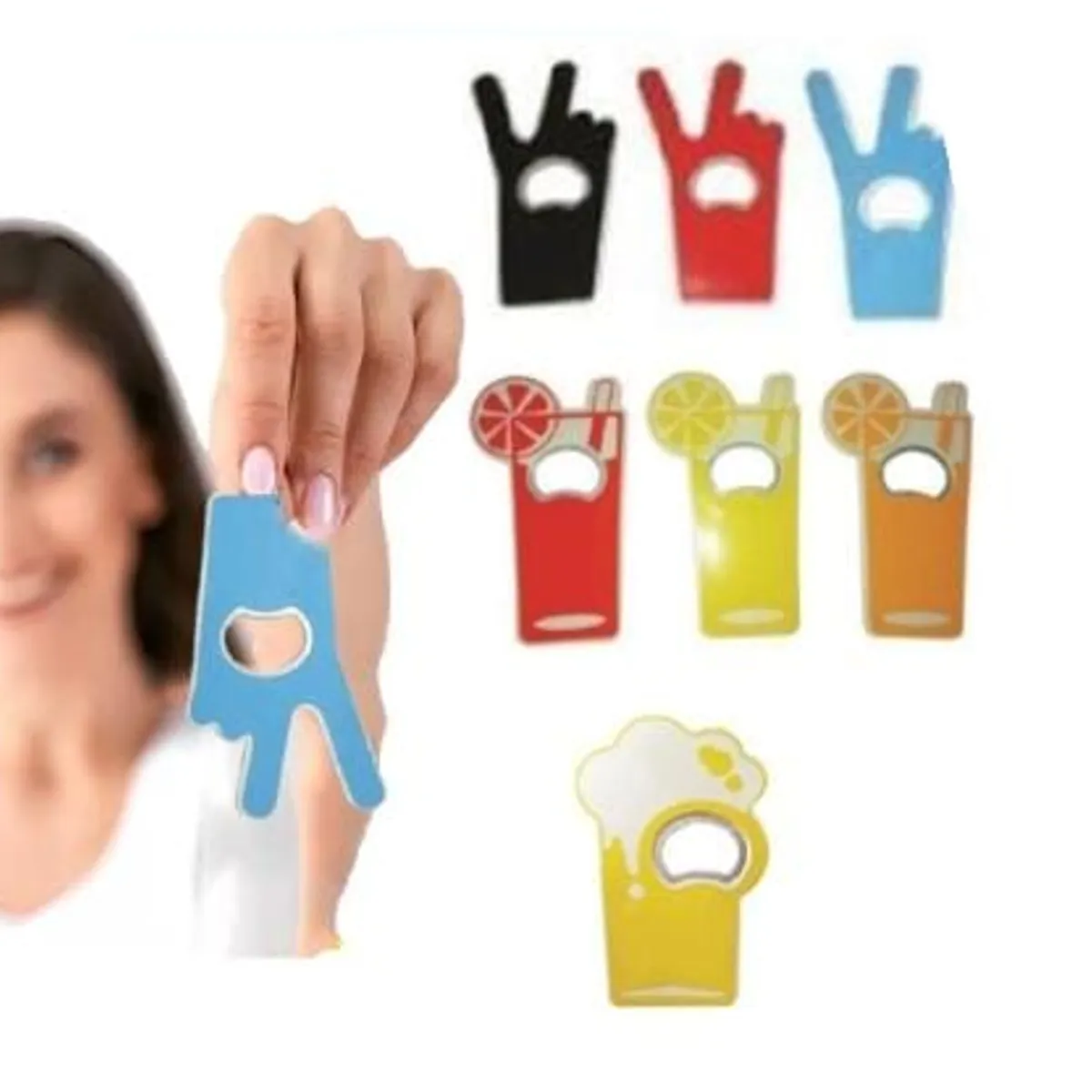 GENERICO - Pack 3 Destapador imantado de cartera tipo tarjeta