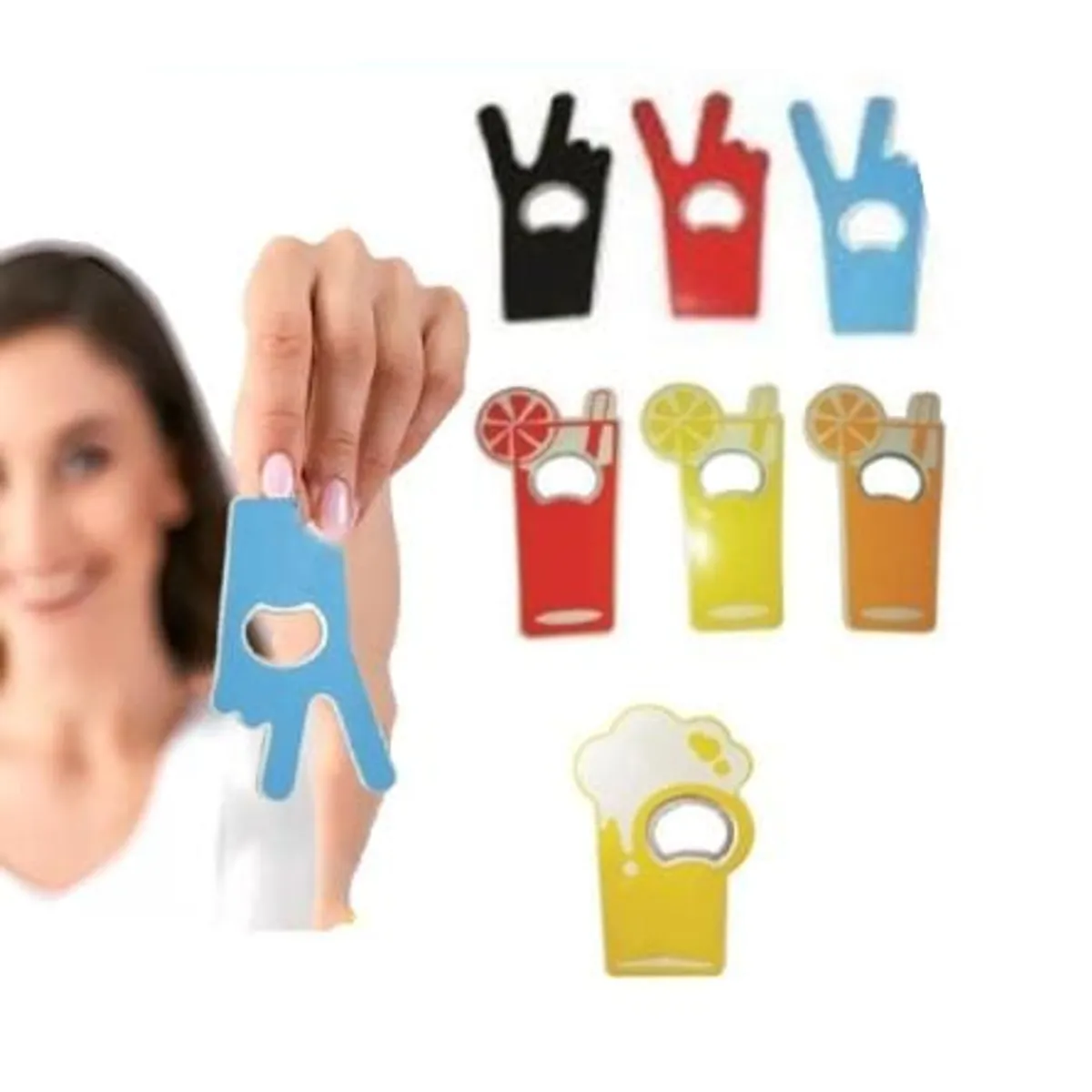 GENERICO - Pack 3 Destapador imantado de cartera tipo tarjeta