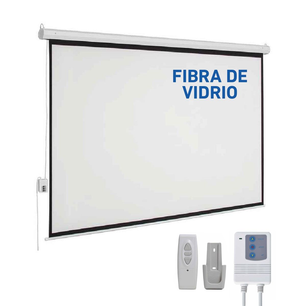 NEO DIGITAL - Pantalla ecran eléctrico fibra de vidrio 150 pulgadas 3.05x2.29m