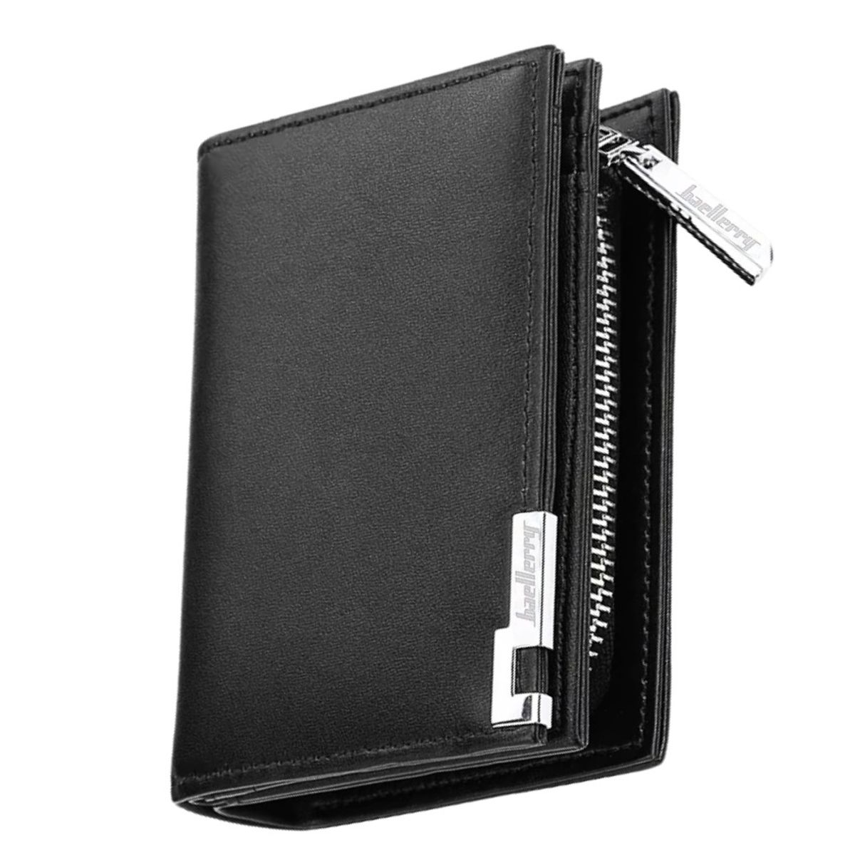 BAELLERRY - Moderna billetera de cuero vegano PU D1102