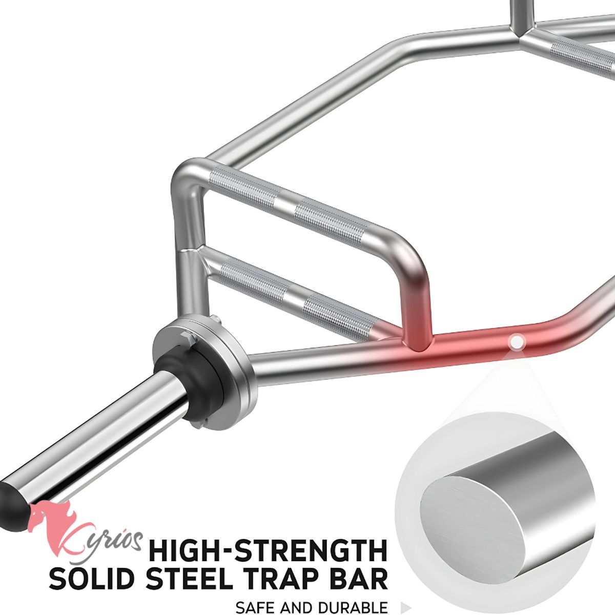 NO LOGO - BARRA HEXAGONAL OLIMPICA DE SENTADILLA