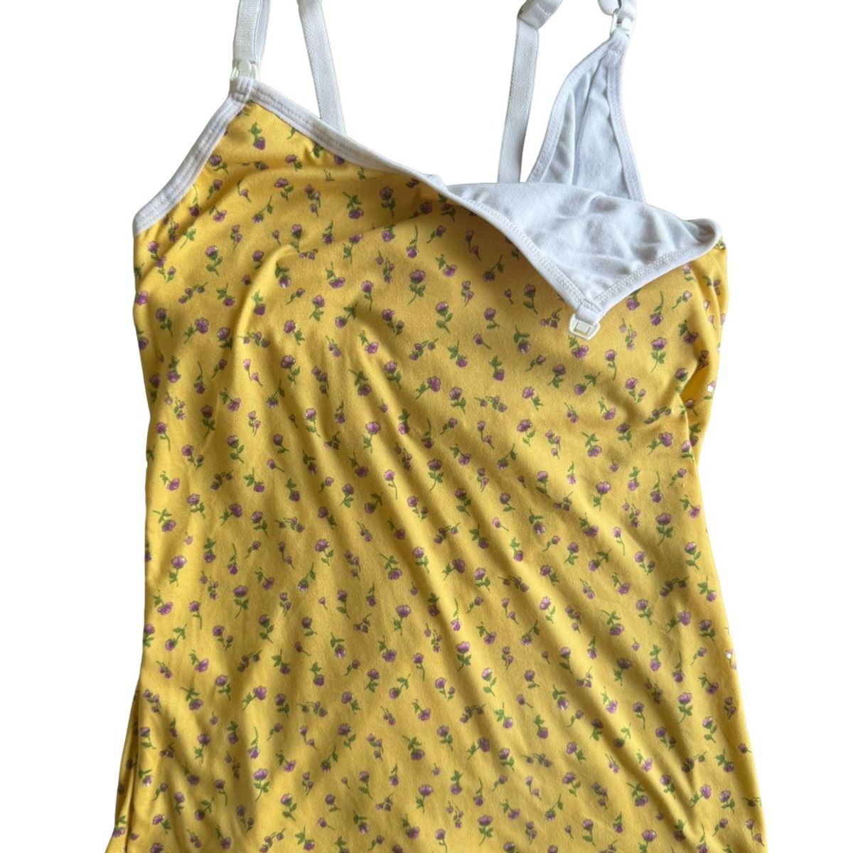 GENERICO - Polo Tiritas Broche Lactancia Top Incorporado AmariilloFloresRojo